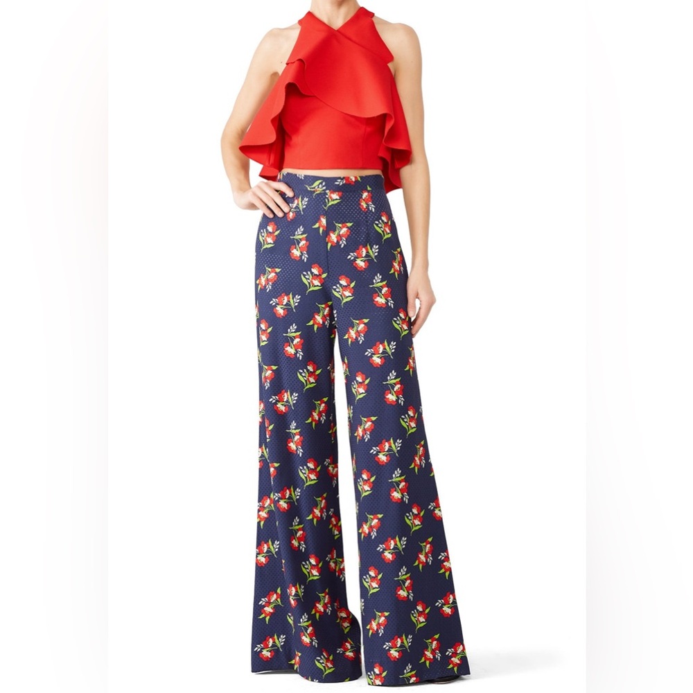 Jill Jill Stuart EUC Floral Flare Pants